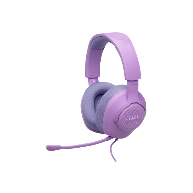 JBL Quantum 100M2 - Auriculares con diadema - Cableado - Púrpura- Respuesta de frecuencia 20 Hz - 20 kHz - Conector de 5.5mm -Tipo de micrófono Asta desmontable-6