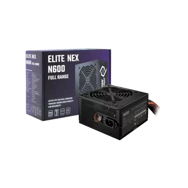 Fuente de Poder Cooler Master Elite Nex N600 600W No Modular ATX MPW-6001-ACAN-BUS Color Negro-6