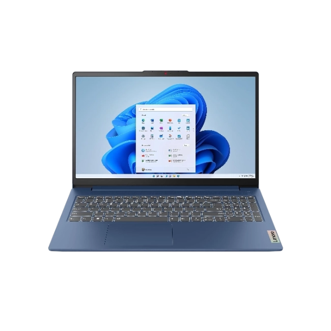 Lenovo IdeaPad Slim 3 15AMN8 - Ordenador portátil - 15.6" - 1920 x 1080 - AMD Ryzen 3 / 4.1 GHz - LPDDR5 SDRAM - 8 GB - 512 GB SSD - AMD Radeon 610M - Windows 11 Home Single Language + Maletín