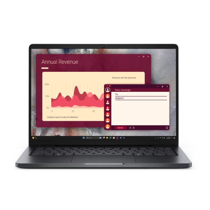 Dell Pro - Notebook - 14" - Intel Core Ultra 5 235U / 4.9 GHz - 16 GB - DDR5 SDRAM - 512 GB SSD - None - Integrated Intel Graphics - Windows 11 Pro - Silver - Spanish - 3-year warranty