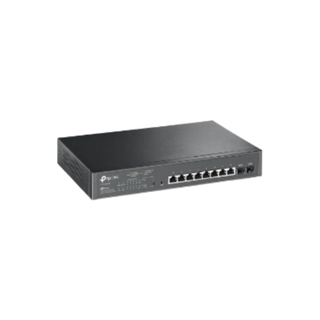 TP-Link JetStream TL-SG2210MP - Conmutador - inteligente - 8 x 10/100/1000 (PoE+) + 2 x SFP - montaje en rack - PoE+ (150 W)-2