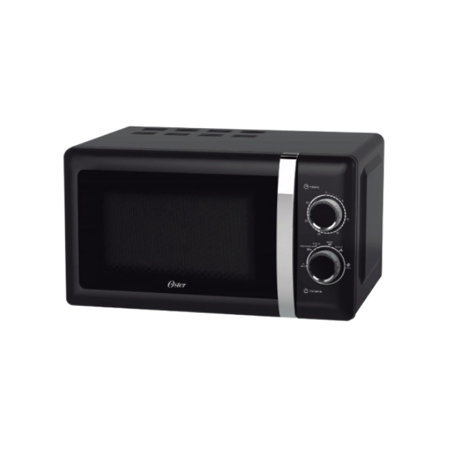 Microondas Oster 20L OGAW9702 0.7 Pies Cubicos con Control Manueal de Perillas Color Negro