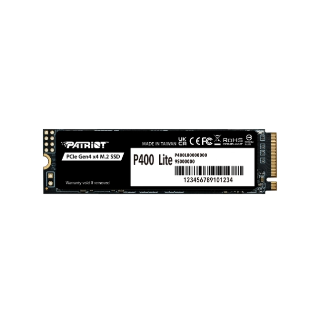 Disco Duro Interno Solido Patriot P400LP1KGM28H P400 Lite de 1 TB M.2 PCIe Gen 4 x4 3.500 MB/s / 2.400 MB/s
