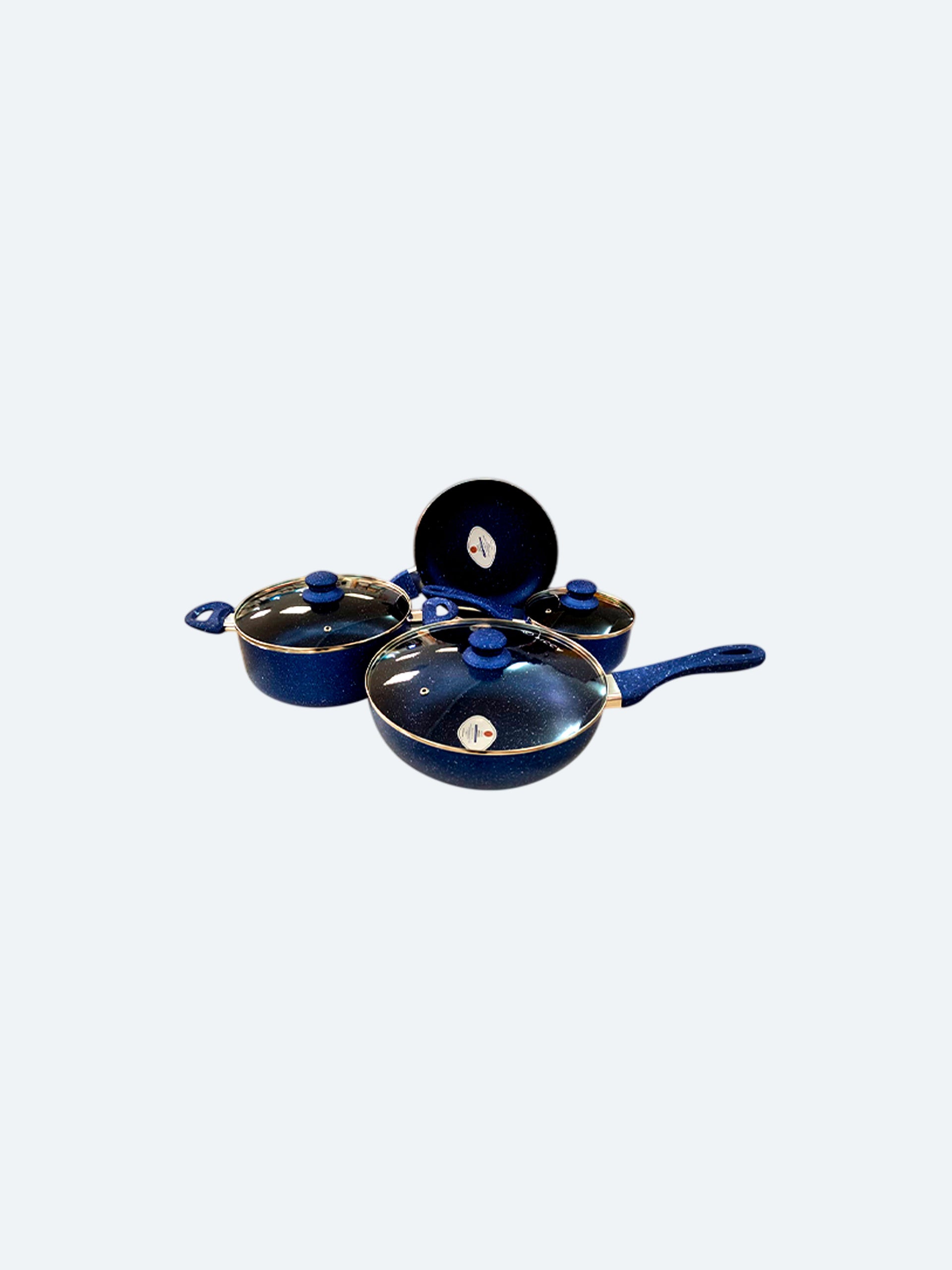 Bateria de Cocina Picca Monza PI007BTA 7 Piezas Dyflon Color Azul