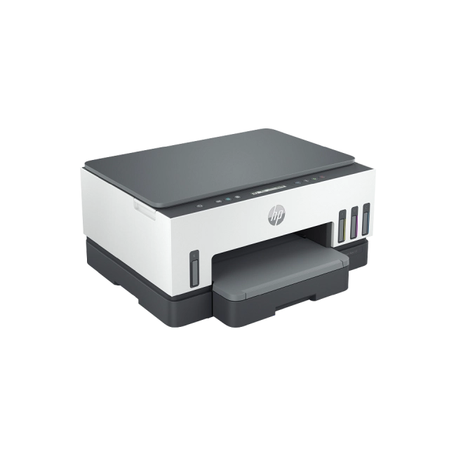 HP Smart Tank 720 All-in-One - Impresora multifunción - color - chorro de tinta - rellenable - Letter A (216 x 279 mm)/A4 (210 x 297 mm) (original) - A4/Legal (material) - hasta 13 ppm (copiando) - hasta 15 ppm (impresión) - 250 hojas - USB 2.0, Wi-Fi(ac)-2