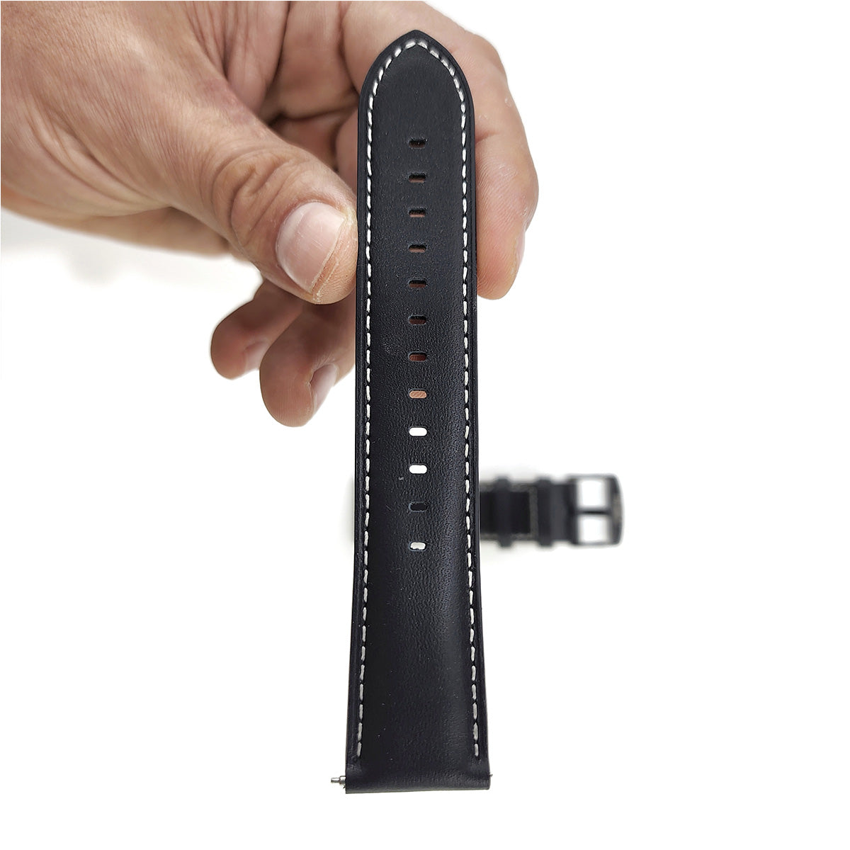 Pulsera T7 y T8 cuero negro-3