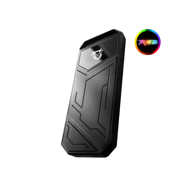 Disco Solido Externo Quimera QM-EXTZ5512 Tipo C a Tipo C RGB Metal 512GB