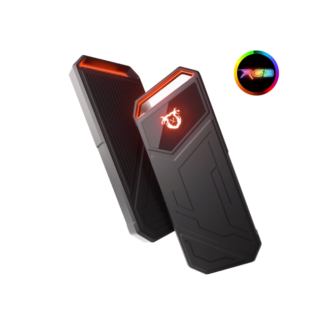 Disco Solido Externo Quimera QM-EXTZ5512 Tipo C a Tipo C RGB Metal 512GB-6