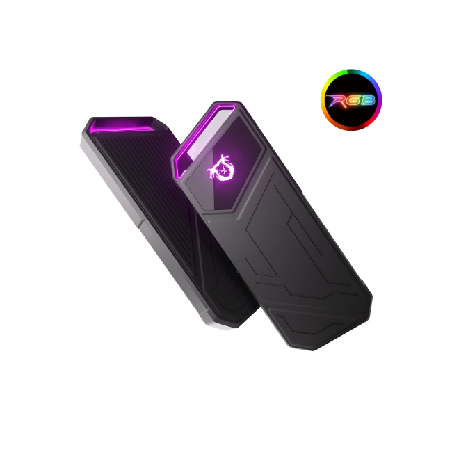 Disco Solido Externo Quimera QM-EXTZ5512 Tipo C a Tipo C RGB Metal 512GB-3