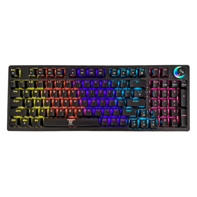 Teclado Gaming Quimera USB Mecanico QM-HY-100BK Color Negro