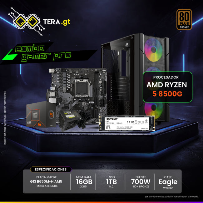 CPU Combo Gaming - Ryzen 7 5700G con Tarjeta Grafica-1