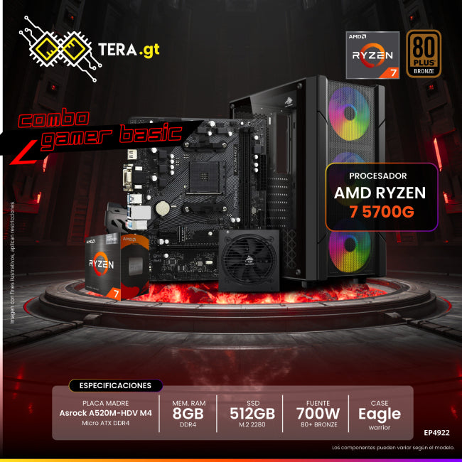 CPU Combo Gaming - Ryzen 7 5700G Basic-1