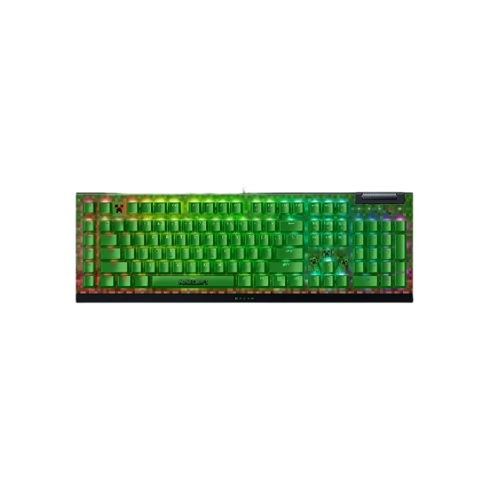 Teclado Gaming Razer RZ03- 04704100- R3M1 Mecanico con RGB Widow V4 X Color Verde Minecraft-5