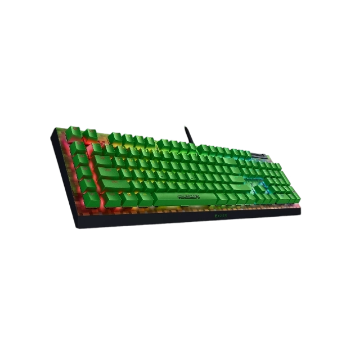 Teclado Gaming Razer RZ03- 04704100- R3M1 Mecanico con RGB Widow V4 X Color Verde Minecraft-7