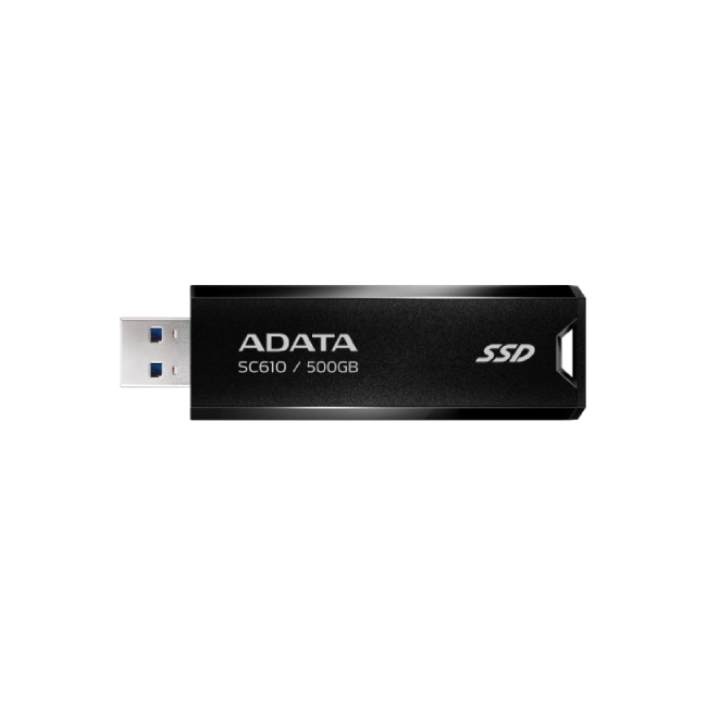 Estado Solido Externo Adata SC610-500G-CBK/RD 500BG 3.2 Color Negro-1