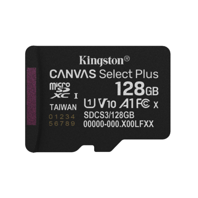 Memoria MicroSDXC Kingston SDCS3/128GB 128GB Clase 10 150MB/S Para Dispositivos y Camaras Android