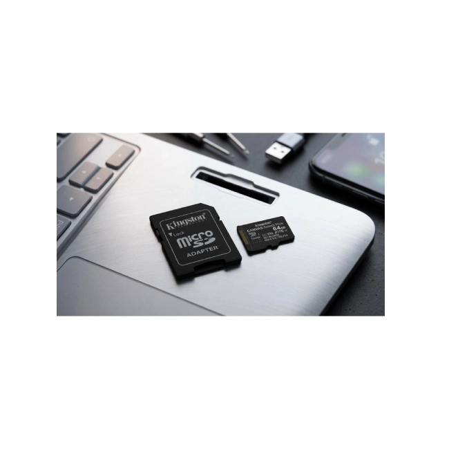 Memoria MicroSDXC Kingston SDCS3/64GB 64GB Clase 10 UHS-I U1 100 MB/S Para Dispositivos y Camaras Android-6