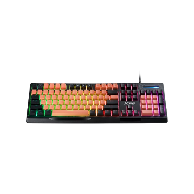 Teclado Alambrico Gaming RGB Adata XPG Seeker Mera Membrana USB  SEEKER105Z-BK/OGCES Color Negro con Naranja-2