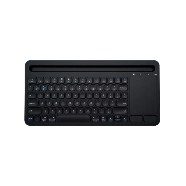 Teclado TR-281BK-BL Inalambrico Retroiluminado Multidispositivos Color Negro-1