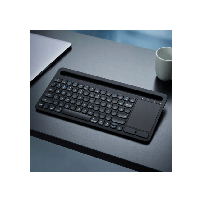 Teclado TR-281BK-BL Inalambrico Retroiluminado Multidispositivos Color Negro-6
