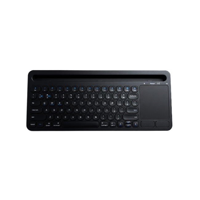 Teclado Tera TR-821BK-WK Inalambrico Multidispositivos Color Negro