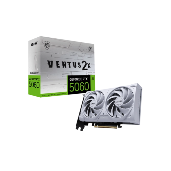 MSI - PCI Express - NVIDIA GeForce RTX 5060 - 8G VENTUS 2X OC WHITE-10