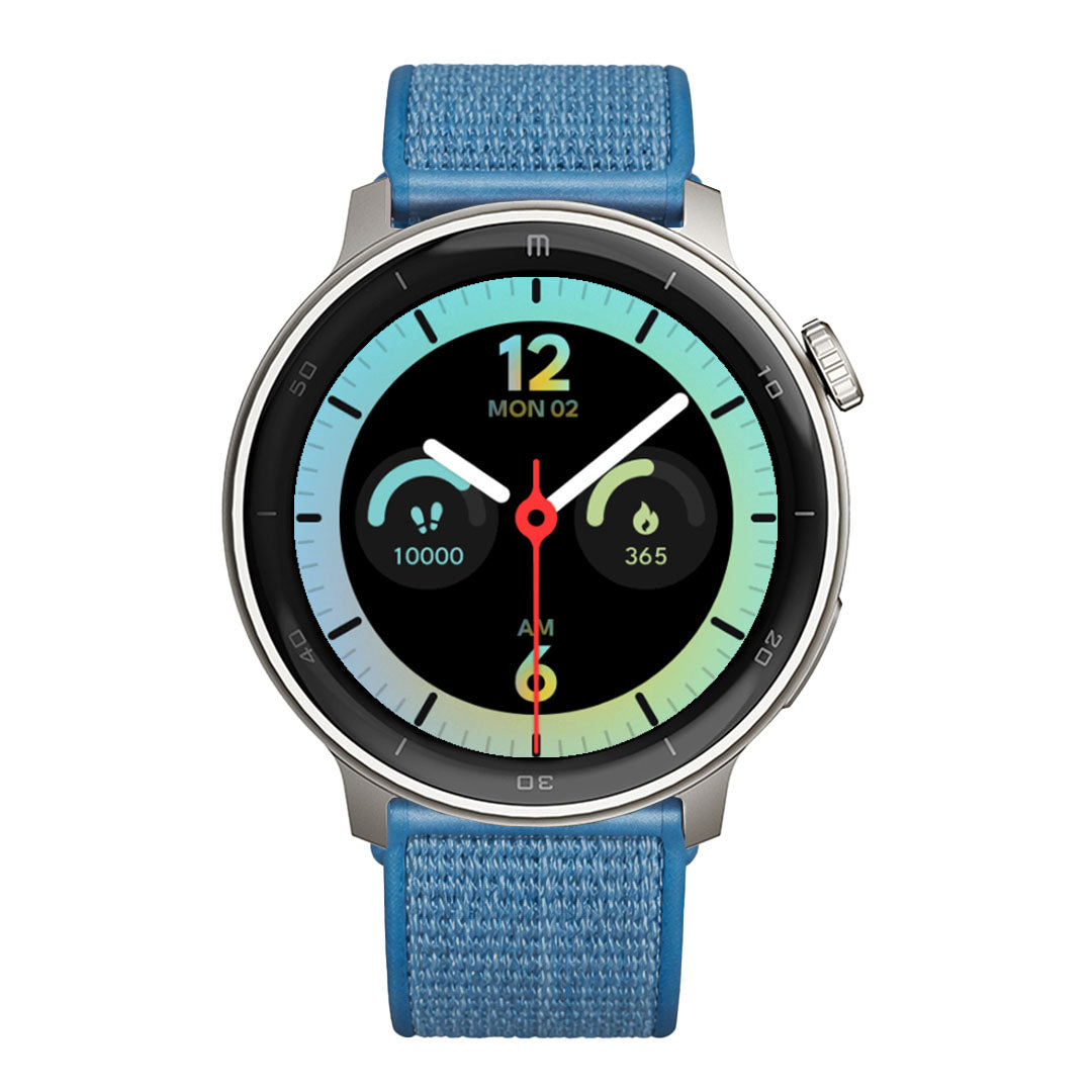 RELOJ T8 GRIS + PULSERA VELCRO AZUL GRISACEO-1