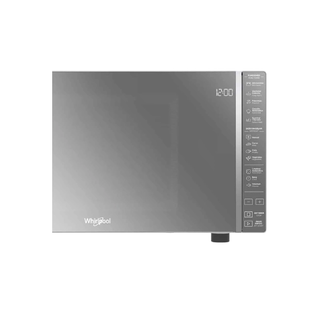 Microondas Whirlpool 30L 1.1 Pies Cubicos Acabado Espejo Color Plateado-7