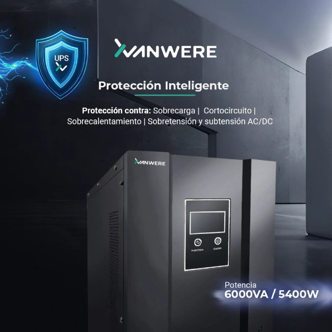 UPS Xvanwere XV-6KLPX-TW 6000VA /  5400W Torre 120VAC 50HZ-1