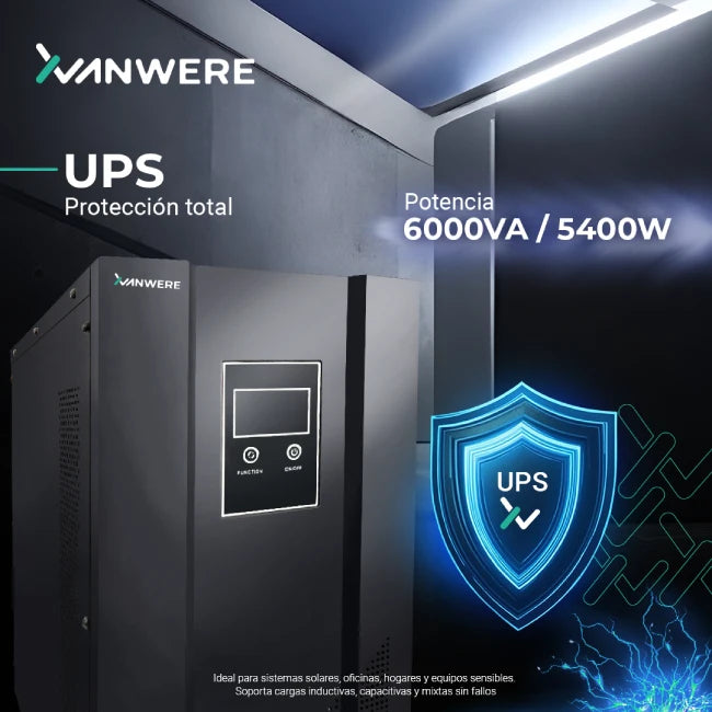 UPS Xvanwere XV-6KLPX-TW 6000VA /  5400W Torre 120VAC 50HZ-6