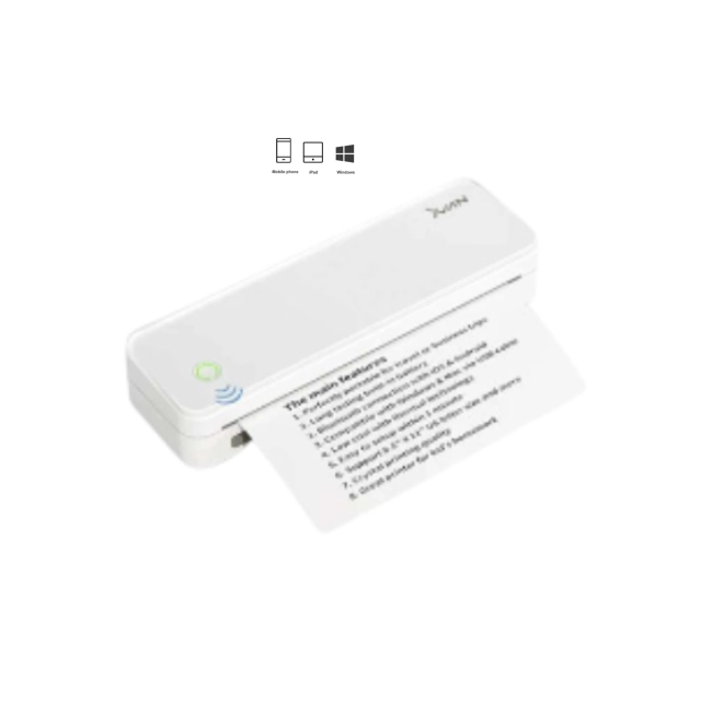 Impresora Termica Xvanwere A4 Inalambrica Portatil XVA-A4L-WHT Color Blanco-2